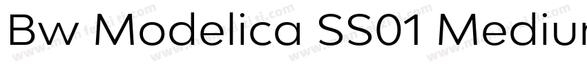 Bw Modelica SS01 Medium Expanded字体转换